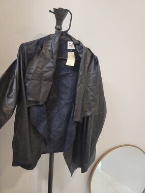 PLANET By Lauren G Open Swing Jacket One Size Black New NWT